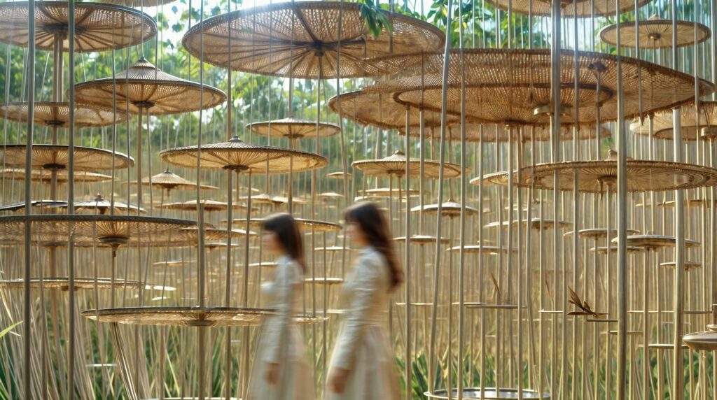 Masterplan visualisation for an ecological tourism resort at East Lake Tai, Jiangsu